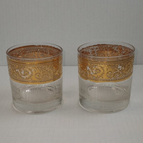 Starlyte Vintage MCM Culver Rocks Glasses Set of 2 - Picture 1 of 8